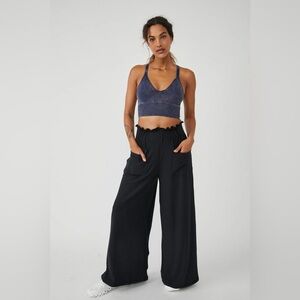 Free People Movement Blissed Out Wide Leg Pants. Size Small. Black.